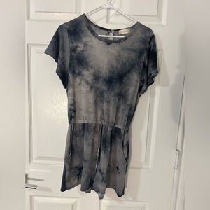 Altar'd State Black Tie-Dye Romper